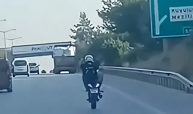 Mersin'de tek teker şov pahalıya patladı: 46 bin TL ceza kesildi