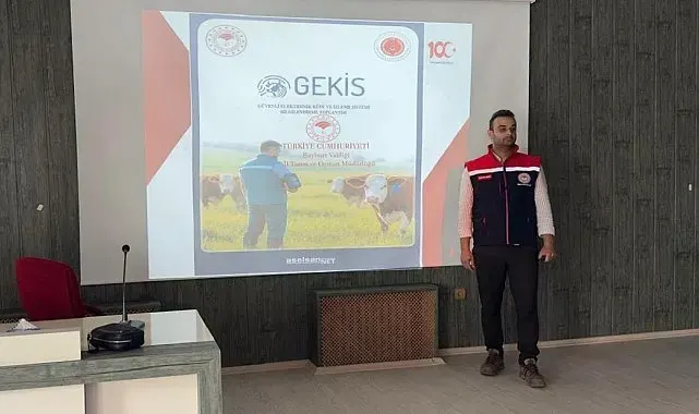 Bayburt'ta veteriner hekimlere GEKİS sistemi anlatıldı