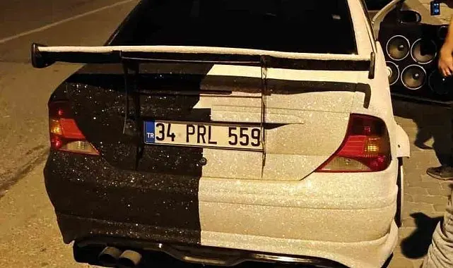 Vatandaşın ihbarı sonuç verdi: Gürültü yapan araç trafikten men edildi