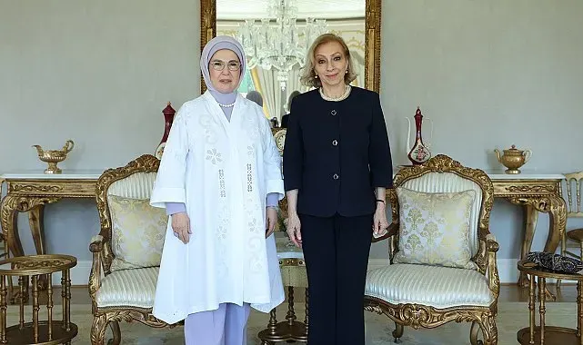 Emine Erdoğan, Lübnan Başbakanı'nın eşi Sahar Selam ile görüştü