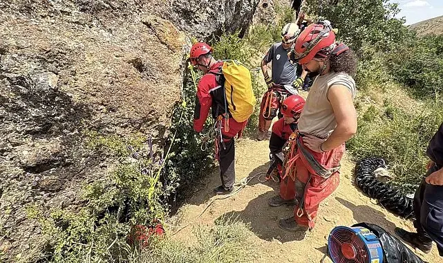 Define arayan şahsın kaybolduğu mağarada arama çalışmaları sürüyor