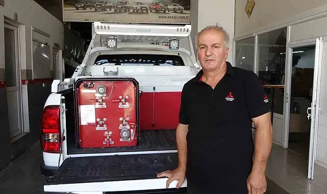 Büyük yangından etkilenen oto tamircisi orman yangınlarına hızlı müdahale aracı geliştirdi