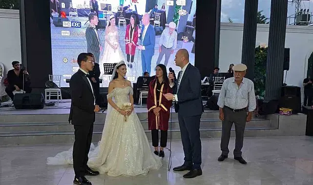 Şehit kızı mutluluğa 'evet' dedi