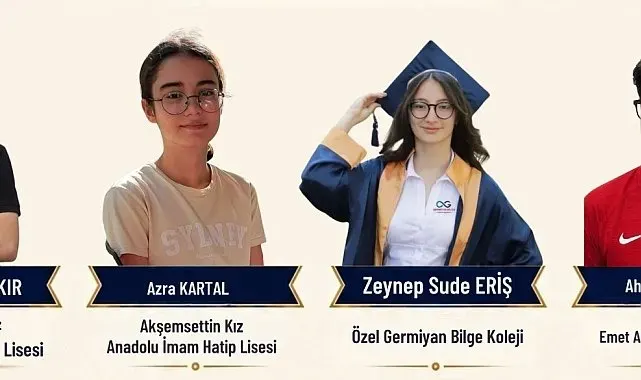 Kütahyalı 4 öğrenci 500 tam puanla LGS'de Türkiye birincisi oldu