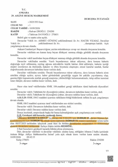 Memur-Sen'den Asılsız Haberlere Yargı Tokadı: Tazminat Davası Kazanıldı