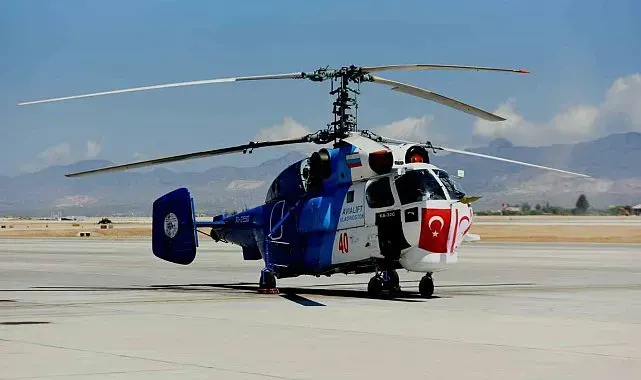 Türkiye'den KKTC'ye yangın söndürme helikopteri teslim edildi