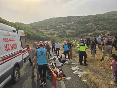 Bingöl'de Minibüs Şarampole Yuvarlandı: 10 Kişi Yaralandı