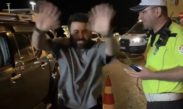 Alkol çıkmayınca sevinçten yerinde duramadı