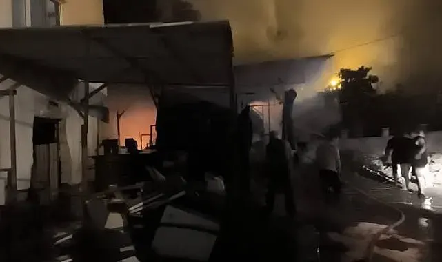 Dörtyol'da samanlık yangını