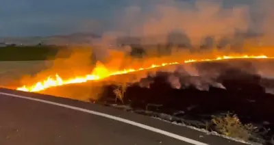 Elazığ Kovancılar'da Arazi Yangını Kontrol Altına Alındı