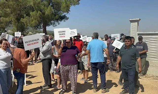 Tavuk çiftliği projesine mahalleliden tepki