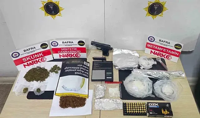 Bafra'da uyuşturucu ve silah operasyonu: Sanıklara 18'er yıl hapis