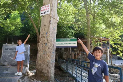 Adana'da Mesire Alanındaki Çöp Sorununa 'Çöp Atan Eşektir' Tabelalı Tepki