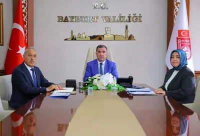 Bayburt Valisi Mustafa Eldivan, VKS Üzerinden Gerçekleşen Sosyal Yardım Toplantısına Katıldı