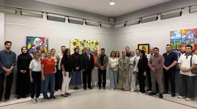 Ressam Talha Kılıç'ın Tragedyalar Sergisi SANKO Sanat Galerisi'nde Sanatseverlerle Buluştu