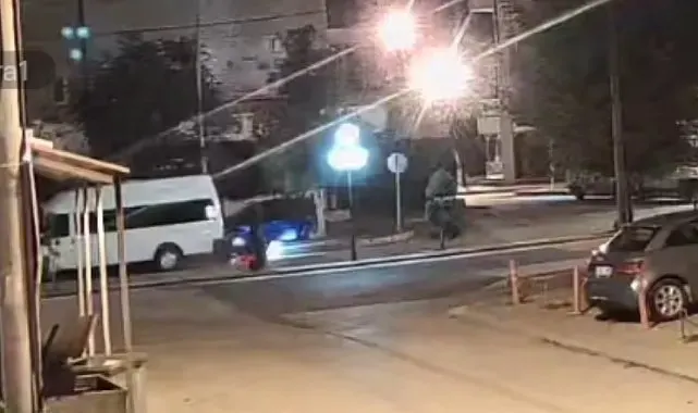 Karaman'da 2 gencin öldüğü feci motosiklet kazası görüntülendi