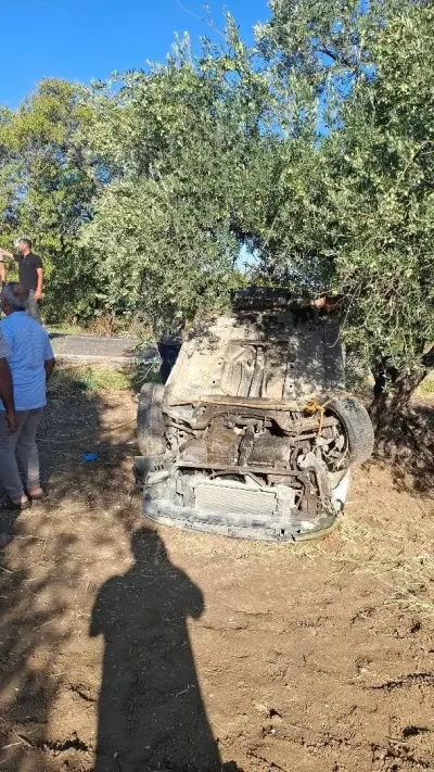 Hatay Altınözü'nde Otomobil Zeytinliğe Uçtu: 1 Yaralı