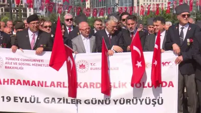 Bursa'da 19 Eylül Gaziler Günü'nde Şehitler ve Gaziler Minnetle Anıldı