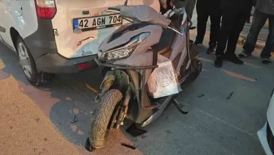 Isparta'da Zincirleme Trafik Kazası: Motosiklet Sürücüsü Yaralandı