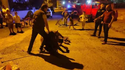 Keşan'da Yerde Yatan Ata Şiddet Uyguladıkları İddia Edilen 2 Kişiye Adli İşlem