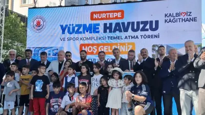 Kağıthane'de Nurtepe Yüzme Havuzu'nun Temeli Atıldı