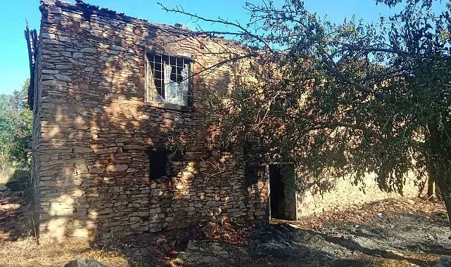 Pütürge'de çıkan yangında 2 ev ile 20 dönümlük alan zarar gördü