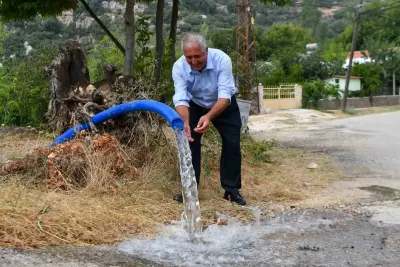 Mersin'in Balandız Mahallesi 36 Yıllık Su Hasretine Son Veren Projeyle Suya Kavuştu