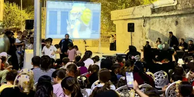 Silopi'de Çocuklar İçin Açık Hava Sineması Etkinliği Düzenlendi