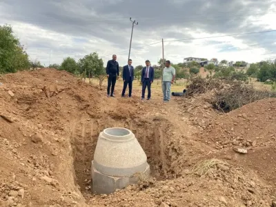 Adıyaman Besni'de KÖYDES Kapsamında Kanalizasyon Çalışmaları Hızla Devam Ediyor