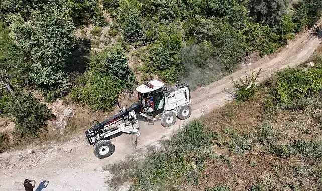 Bozdoğan Belediyesi'nden Örencik'te bahçe yolu çalışması