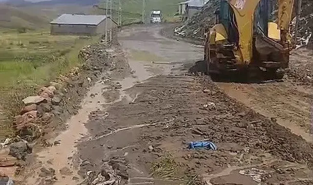 Erzurum'da sel felaketi: Taşkın duvarları yıkıldı, araziler sular altında kaldı