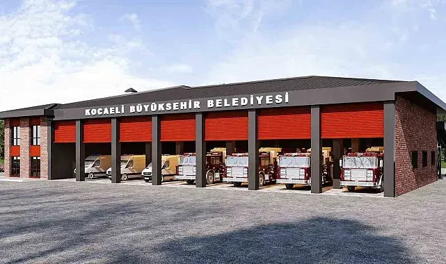 Gebze Yeni İtfaiye Hizmet Binası'nın inşası sürüyor