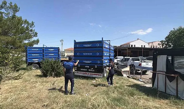 Yatağan'da zabıta ekiplerinden hurda araç operasyonu