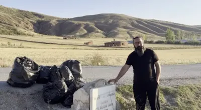 Sivas'ta Köylüler ve Çobanlardan Dünya Temizlik Günü'nde Örnek Gölet Temizliği