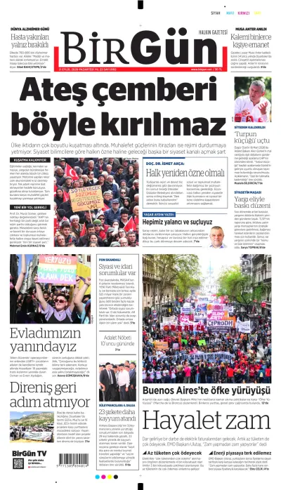 BirGün manşeti