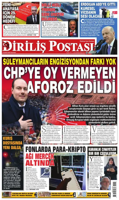 Diriliş Postası manşeti