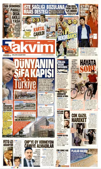Takvim manşeti