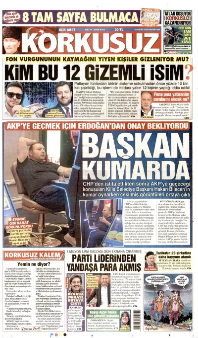 Korkusuz manşeti