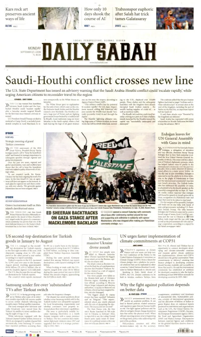 Daily Sabah manşeti