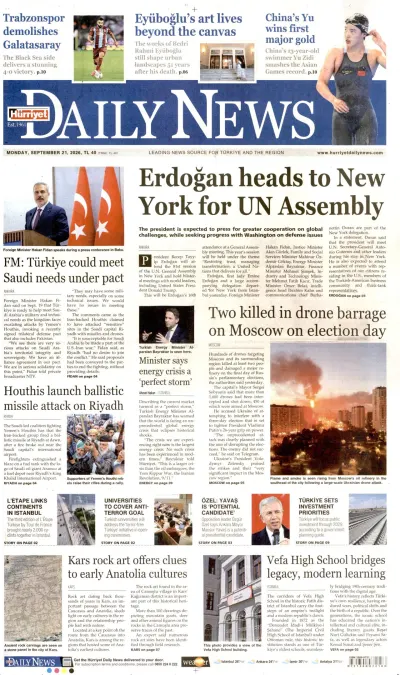 Hürriyet Daily News manşeti
