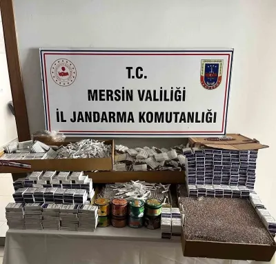 Mersin'de Sigara Kaçakçılığı Operasyonu: Binlerce Makaron Ele Geçirildi