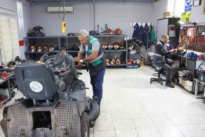 Haliliye Belediyesi Kent Mobilyalarını Kendi Atölyelerinde Üretiyor