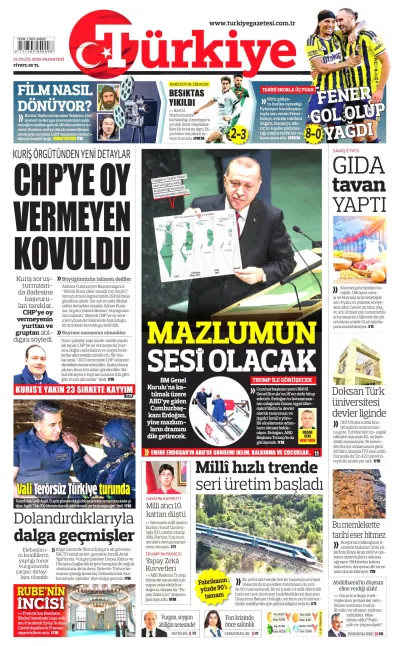 Türkiye manşeti