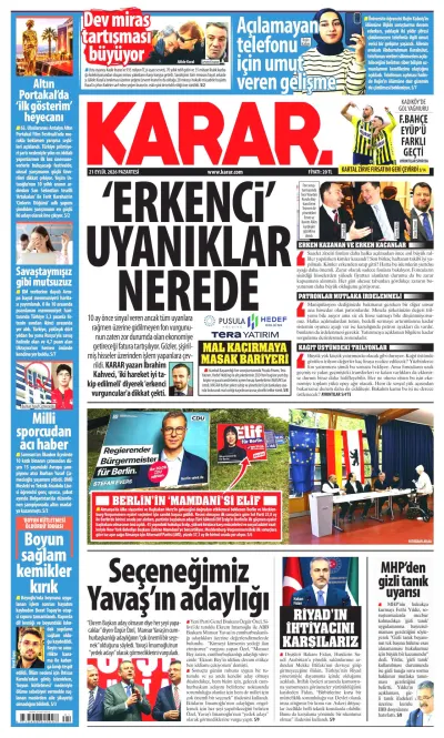 Karar manşeti