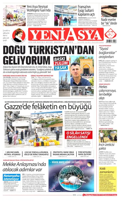 Yeni Asya manşeti