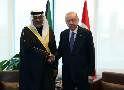 Cumhurbaşkanı Erdoğan, Kuveyt Veliaht Prensi Al-Sabah ile Türkevi'nde Görüştü