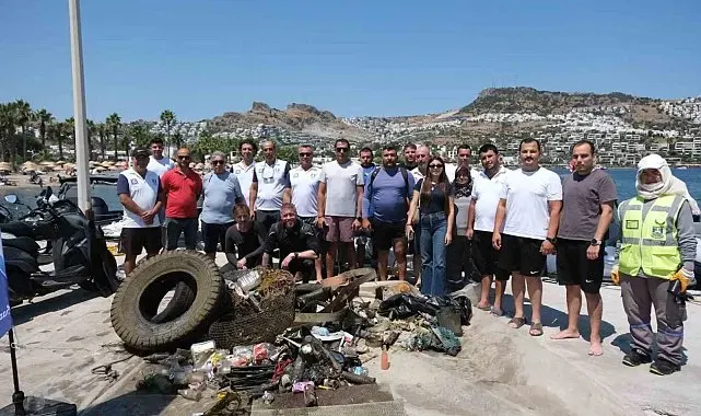 Deniz dibi temizliğinin 9. etabı tamamlandı
