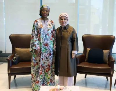Emine Erdoğan, Sierra Leone Devlet Başkanı'nın Eşi Fatima Maada Bio ile Görüştü