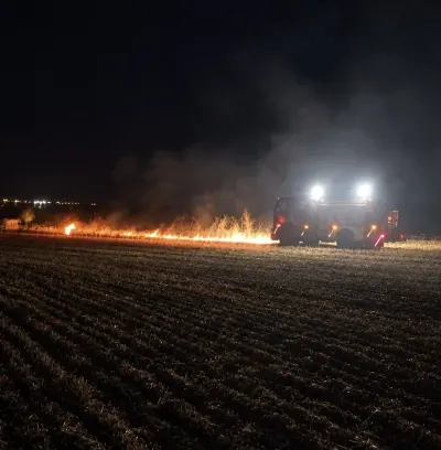 Tekirdağ Muratlı'da Açık Alanda Çıkan Yangın Söndürüldü