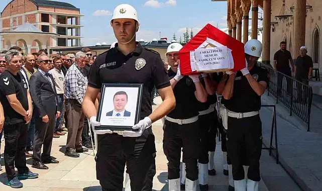 Kansere yenik düşen polis memuru sonsuzluğa uğurlandı